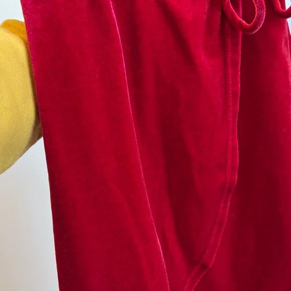 GB Girls Vibrant Red Velvet Top - Picture 5 of 6